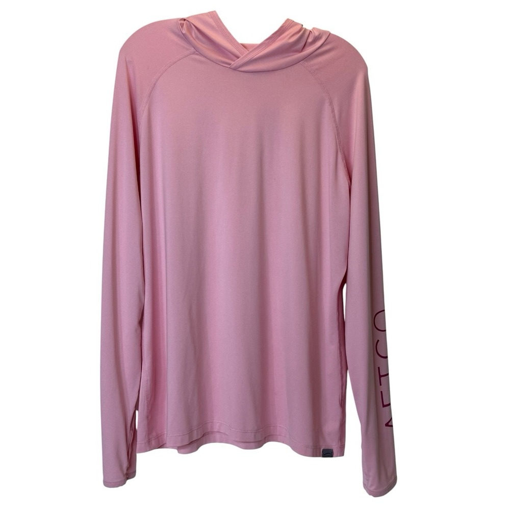 AFTCO Women's XL Samurai Pink 50 UPF Hoodie Performance Thumb Holes
